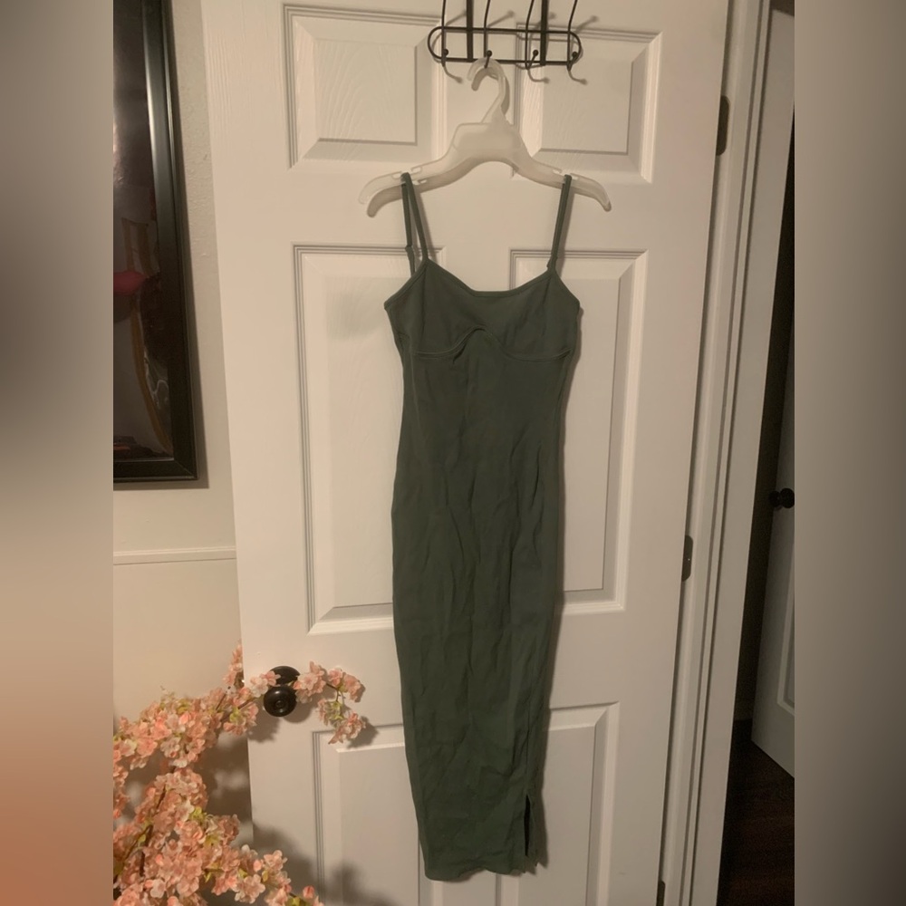 Fashion Nova Olive Midi Dress